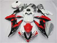 Motorcycle Fairings Kit - 2004-2006 Yamaha YZF R1 Red/Black Star Fairings | NY10406-43