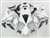 Motorcycle Fairings Kit - 2004-2006 Yamaha YZF R1 White/Silver Fairings | NY10406-7