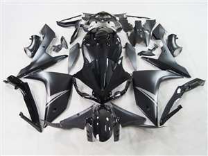 Motorcycle Fairings Kit - 2007-2008 Yamaha YZF R1 Satin Black Fairings | NY10708-1