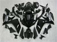 Motorcycle Fairings Kit - 2007-2008 Yamaha YZF R1 Gloss Black Fairings | NY10708-14