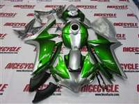 Motorcycle Fairings Kit - Candy Green/Silver 2007-2008 Yamaha YZF R1 Motorcycle Fairings | NY10708-29