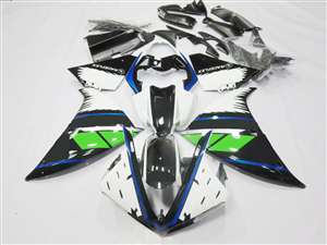 Motorcycle Fairings Kit - 2009-2011 Yamaha YZF R1 Race White/Blue Fairings | NY10911-15