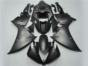 Motorcycle Fairings Kit - 2012-2014 Yamaha YZF R1 Matte Black Fairings | NY11215-1