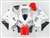 Motorcycle Fairings Kit - 1998-1999 Yamaha YZF R1 White/Red Fairings | NY19899-1