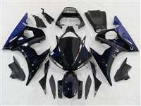 Motorcycle Fairings Kit - Ice Blue Flame Yamaha 2003-2005 YZF R6 and 2006-2009 R6S Motorcycle Fairings | NY60305-1