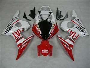 Motorcycle Fairings Kit - Yamaha 2003-2005 YZF R6 and 2006-2009 R6S Red FIAT Motorcycle Fairings | NY60305-11