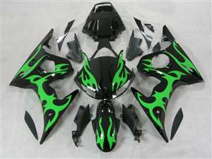 Motorcycle Fairings Kit - Green Tribal Yamaha 2003-2005 YZF R6 and 2006-2009 R6S Motorcycle Fairings | NY60305-13