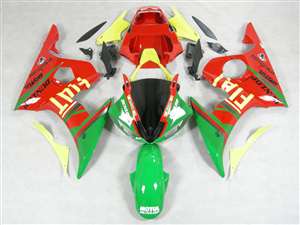 Motorcycle Fairings Kit - FIAT Red Yamaha 2003-2005 YZF R6 and 2006-2009 R6S Motorcycle Fairings | NY60305-19