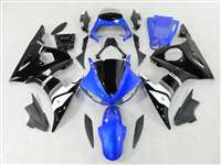 Motorcycle Fairings Kit - Blue/Black Yamaha 2003-2005 YZF R6 and 2006-2009 R6S Motorcycle Fairings | NY60305-2