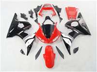 Motorcycle Fairings Kit - Yamaha 2003-2005 YZF R6 and 2006-2009 R6S White/Red Motorcycle Fairings | NY60305-3