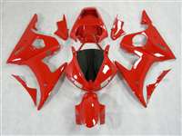 Motorcycle Fairings Kit - Yamaha 2003-2005 YZF R6 and 2006-2009 R6S Solid Red Motorcycle Fairings | NY60305-32