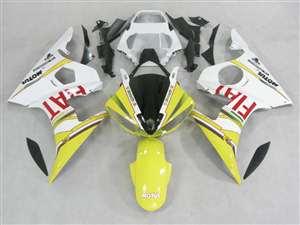 Motorcycle Fairings Kit - Yellow FIAT Yamaha 2003-2005 YZF R6 and 2006-2009 R6S Motorcycle Fairings | NY60305-35