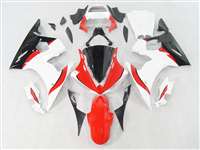 Motorcycle Fairings Kit - Yamaha 2003-2005 YZF R6 and 2006-2009 R6S White/Red Motorcycle Fairings | NY60305-5