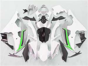 Motorcycle Fairings Kit - White/Green Yamaha YZF-R6 2008-2016 Fairing Kit | NY60816-32