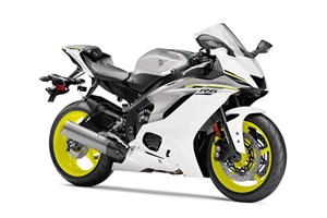 Motorcycle Fairings Kit - Grey/Neon/White Yamaha YZF-R6 2017-2021 Fairing Kit | NY61719-4