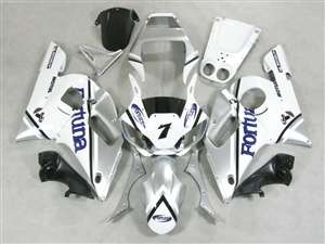 Motorcycle Fairings Kit - 1998-2002 Yamaha YZF R6 Silver Fortuna Fairings | NY69802-14