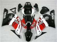 Motorcycle Fairings Kit - 1998-2002 Yamaha YZF R6 Red/White/Black Motorcycle Fairings | NY69802-19