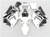 Motorcycle Fairings Kit - 1998-2002 Yamaha YZF R6 Black/White Fairings | NY69802-29