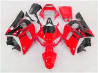 Motorcycle Fairings Kit - 1998-2002 Yamaha YZF R6 Red/Black Flame Fairings | NY69802-30