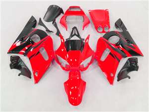 Motorcycle Fairings Kit - 1998-2002 Yamaha YZF R6 Red/Black Flame Fairings | NY69802-30