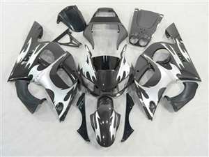 Motorcycle Fairings Kit - 1998-2002 Yamaha YZF R6 Silver Tribal Fairings | NY69802-37