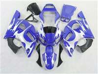 Motorcycle Fairings Kit - 1998-2002 Yamaha YZF R6 Blue/Silver Tribal Fairings | NY69802-39