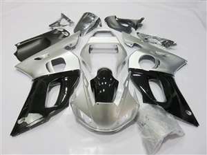 Motorcycle Fairings Kit - 1998-2002 Yamaha YZF R6 Silver/Black Alpinestars Fairings | NY69802-47