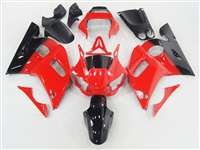 Motorcycle Fairings Kit - 1998-2002 Yamaha YZF R6 Black/Red Fairings | NY69802-48