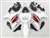 Motorcycle Fairings Kit - 2009-Present White/Red Accents Yamaha FZ6R Motorcycle Fairings | NYF0916-1