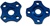 Preload Adjusters (2 pack), Anodized Blue Aluminum (Product code: PAD101BU)