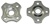 Preload Adjusters (2 pack), Anodized Silver Aluminum (Product code: PAD101SI)