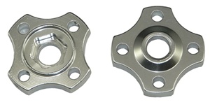 Preload Adjusters (2 pack), Anodized Silver Aluminum (Product code: PAD201S)