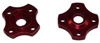 Preload Adjusters (2 pack), Anodized Red Aluminum (Product code: PAD301R)