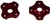 Preload Adjusters (2 pack), Anodized Red Aluminum (Product code: PAD401R)