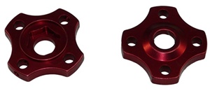 Preload Adjusters (2 pack), Anodized Red Aluminum (Product code: PAD401R)