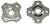 Preload Adjusters (2 pack), Anodized Silver Aluminum (Product code: PAD401SI)