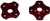 Preload Adjusters (2 pack), Anodized Red Aluminum (Product code: PAD501R)
