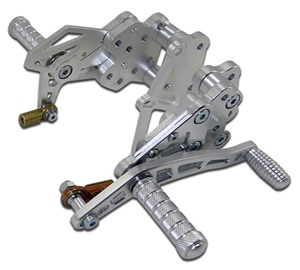 Rear Set for the Honda CBR 600RR (03-06), Silver (product code: RS4040S)