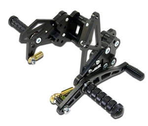 Rear Set for the Honda CBR 1000RR (04-07), Anodized Black (product code: RS4042B)