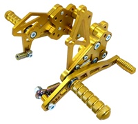Rear Set for the Suzuki GSXR 1000 (07-08), Anodized Gold (product code: RS4047G)