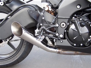 2008-2010 ZX-10 Polished Stainless Megaphone Exhaust