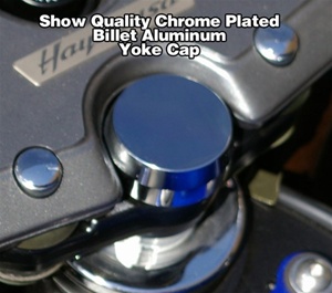 Chrome Fork Yoke Caps