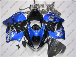 Motorcycle Fairings Kit - 2005 Suzuki GSXR 1300 Hayabusa Metallic Blue/Black Fairings | # RWCMS3149