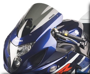 Hotbodies SUZUKI GSX-R600/750 (04-05) GP Windscreen (Dual Radius) - Dark Smoke