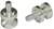 SWINGARM SPOOLS (2 PACK) Anodized Silver Aluminum (Product code: SAS201SI)