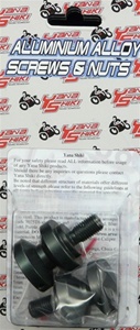 SWINGARM SPOOLS (2 PACK) Anodized GUN METAL Aluminum (Product code: SAS301GM)