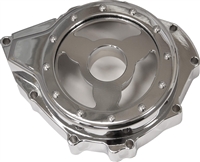 Suzuki Hayabusa Stator Cover with Window, CHROME (99-Present) (product code# SCS303CH)