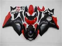 Motorcycle Fairings Kit - 2009-2016 Suzuki GSXR 1000 Matte Black/Red Fairings | SG19167