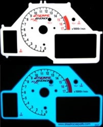 HONDA CBR 600RR 03-06  STANDARD ILLUMIGLOW FACE GAUGE (Product Code # SRP0707)