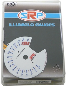 Suzuki GSXR 1000 07-08 Halo-Standard style Illumiglo Gauges (Product Code # SRP0801)